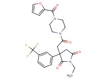 1-ethyl-3-{2-[4-(2-furoyl)-1-piperazinyl]-2-oxoethyl}-3-[3-(trifluoromethyl)phenyl]-2,5-pyrrolidinedione