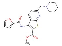 methyl 3-(2-furoylamino)-6-(1-piperidinylmethyl)thieno[2,3-b]pyridine-2-carboxylate