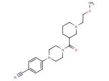 4-(4-{[1-(2-methoxyethyl)piperidin-3-yl]carbonyl}piperazin-1-yl)benzonitrile