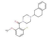 1-(2-fluoro-6-methoxybenzoyl)-4-(1,2,3,4-tetrahydro-2-naphthalenyl)piperazine