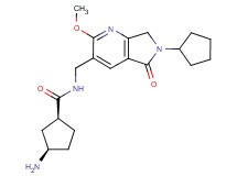 (1S*,3R*)-3-amino-N-[(6-cyclopentyl-2-methoxy-5-oxo-6,7-dihydro-5H-pyrrolo[3,4-b]pyridin-3-yl)methyl]cyclopentanecarboxamide