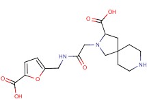 2-(2-{[(5-carboxy-2-furyl)methyl]amino}-2-oxoethyl)-2,8-diazaspiro[4.5]decane-3-carboxylic acid