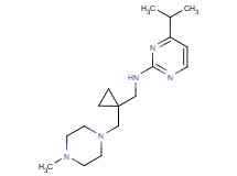 4-isopropyl-N-({1-[(4-methylpiperazin-1-yl)methyl]cyclopropyl}methyl)pyrimidin-2-amine