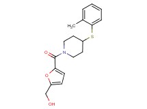[5-({4-[(2-methylphenyl)thio]piperidin-1-yl}carbonyl)-2-furyl]methanol