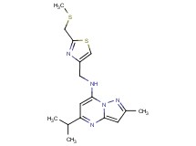 5-isopropyl-2-methyl-N-({2-[(methylthio)methyl]-1,3-thiazol-4-yl}methyl)pyrazolo[1,5-a]pyrimidin-7-amine