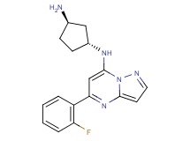 [rel-(1R,3R)-3-aminocyclopentyl][5-(2-fluorophenyl)pyrazolo[1,5-a]pyrimidin-7-yl]amine hydrochloride