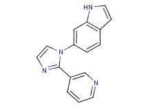 6-(2-pyridin-3-yl-1H-imidazol-1-yl)-1H-indole