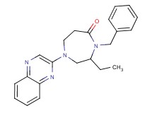 4-benzyl-3-ethyl-1-quinoxalin-2-yl-1,4-diazepan-5-one