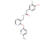 2-(3-chloro-4-hydroxyphenyl)-N-({2-[(6-methylpyridin-3-yl)oxy]pyridin-3-yl}methyl)acetamide