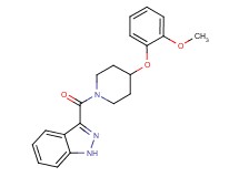 3-{[4-(2-methoxyphenoxy)-1-piperidinyl]carbonyl}-1H-indazole