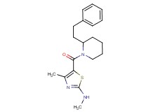 N,4-dimethyl-5-{[2-(2-phenylethyl)-1-piperidinyl]carbonyl}-1,3-thiazol-2-amine