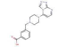 3-[(4-[1,2,4]triazolo[4,3-a]pyrimidin-5-ylpiperazin-1-yl)methyl]benzoic acid