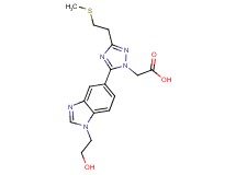 {5-[1-(2-hydroxyethyl)-1H-benzimidazol-5-yl]-3-[2-(methylthio)ethyl]-1H-1,2,4-triazol-1-yl}acetic acid