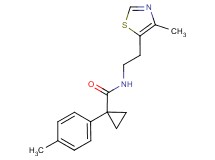 1-(4-methylphenyl)-N-[2-(4-methyl-1,3-thiazol-5-yl)ethyl]cyclopropanecarboxamide