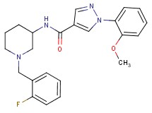N-[1-(2-fluorobenzyl)-3-piperidinyl]-1-(2-methoxyphenyl)-1H-pyrazole-4-carboxamide