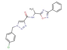 1-(4-chlorobenzyl)-N-[1-(3-phenyl-1,2,4-oxadiazol-5-yl)ethyl]-1H-1,2,3-triazole-4-carboxamide