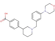 4-[1-(3-morpholin-4-ylbenzyl)piperidin-3-yl]benzoic acid