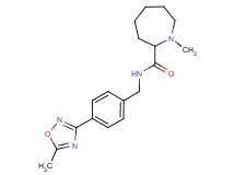 1-methyl-N-[4-(5-methyl-1,2,4-oxadiazol-3-yl)benzyl]-2-azepanecarboxamide
