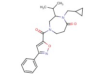 4-(cyclopropylmethyl)-3-isopropyl-1-[(3-phenylisoxazol-5-yl)carbonyl]-1,4-diazepan-5-one