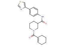 1-(1-cyclohexen-1-ylcarbonyl)-N-[4-(1,3-thiazol-4-yl)phenyl]-3-piperidinecarboxamide