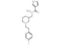 N-({1-[2-(4-fluorophenyl)ethyl]piperidin-3-yl}methyl)-N-methyl-1H-pyrrole-3-carboxamide