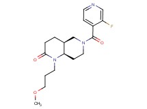 (4aS*,8aR*)-6-(3-fluoroisonicotinoyl)-1-(3-methoxypropyl)octahydro-1,6-naphthyridin-2(1H)-one