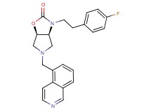 (3aS*,6aR*)-3-[2-(4-fluorophenyl)ethyl]-5-(5-isoquinolinylmethyl)hexahydro-2H-pyrrolo[3,4-d][1,3]oxazol-2-one