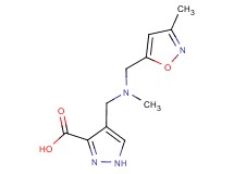 4-({methyl[(3-methylisoxazol-5-yl)methyl]amino}methyl)-1H-pyrazole-3-carboxylic acid