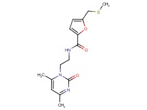 N-[2-(4,6-dimethyl-2-oxopyrimidin-1(2H)-yl)ethyl]-5-[(methylthio)methyl]-2-furamide