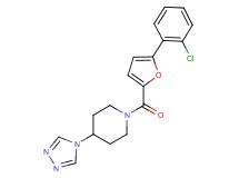 1-[5-(2-chlorophenyl)-2-furoyl]-4-(4H-1,2,4-triazol-4-yl)piperidine