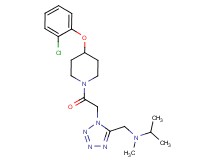 N-[(1-{2-[4-(2-chlorophenoxy)-1-piperidinyl]-2-oxoethyl}-1H-tetrazol-5-yl)methyl]-N-methyl-2-propanamine