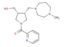[(3R*,4R*)-4-[(4-methyl-1,4-diazepan-1-yl)methyl]-1-(2-pyridinylcarbonyl)-3-pyrrolidinyl]methanol