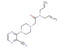 N,N-diallyl-2-[4-(3-cyanopyrazin-2-yl)piperazin-1-yl]acetamide