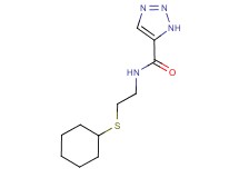 N-[2-(cyclohexylthio)ethyl]-1H-1,2,3-triazole-5-carboxamide