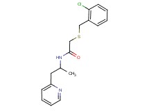 2-[(2-chlorobenzyl)thio]-N-(1-methyl-2-pyridin-2-ylethyl)acetamide