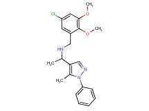 (5-chloro-2,3-dimethoxybenzyl)[1-(5-methyl-1-phenyl-1H-pyrazol-4-yl)ethyl]amine
