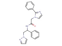 2-(2-phenyl-1H-imidazol-1-yl)-N-[1-phenyl-2-(1H-pyrazol-1-yl)ethyl]acetamide