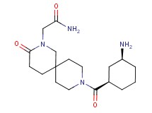 2-(9-{[(1R*,3S*)-3-aminocyclohexyl]carbonyl}-3-oxo-2,9-diazaspiro[5.5]undec-2-yl)acetamide