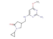 4-{[(2-amino-6-methoxy-4-pyrimidinyl)amino]methyl}-1-cyclopropyl-2-pyrrolidinone