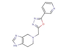 5-[(5-pyridin-3-yl-1,3,4-oxadiazol-2-yl)methyl]-4,5,6,7-tetrahydro-1H-imidazo[4,5-c]pyridine