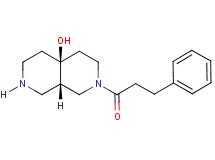 (4aS*,8aS*)-2-(3-phenylpropanoyl)octahydro-2,7-naphthyridin-4a(2H)-ol