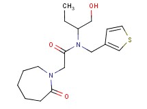 N-[1-(hydroxymethyl)propyl]-2-(2-oxoazepan-1-yl)-N-(3-thienylmethyl)acetamide