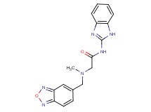 N-1H-benzimidazol-2-yl-2-[(2,1,3-benzoxadiazol-5-ylmethyl)(methyl)amino]acetamide