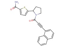 5-{1-[3-(1-naphthyl)-2-propynoyl]-2-pyrrolidinyl}-2-thiophenecarboxamide