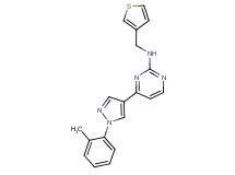 4-[1-(2-methylphenyl)-1H-pyrazol-4-yl]-N-(3-thienylmethyl)-2-pyrimidinamine