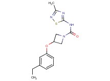 3-(3-ethylphenoxy)-N-(3-methyl-1,2,4-thiadiazol-5-yl)azetidine-1-carboxamide