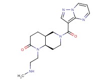 rel-(4aS,8aR)-1-[2-(methylamino)ethyl]-6-(pyrazolo[1,5-a]pyrimidin-3-ylcarbonyl)octahydro-1,6-naphthyridin-2(1H)-one hydrochloride