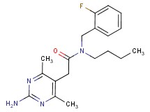 2-(2-amino-4,6-dimethylpyrimidin-5-yl)-N-butyl-N-(2-fluorobenzyl)acetamide