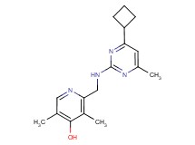 2-{[(4-cyclobutyl-6-methylpyrimidin-2-yl)amino]methyl}-3,5-dimethylpyridin-4-ol