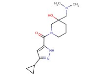 1-[(3-cyclopropyl-1H-pyrazol-5-yl)carbonyl]-3-[(dimethylamino)methyl]-3-piperidinol